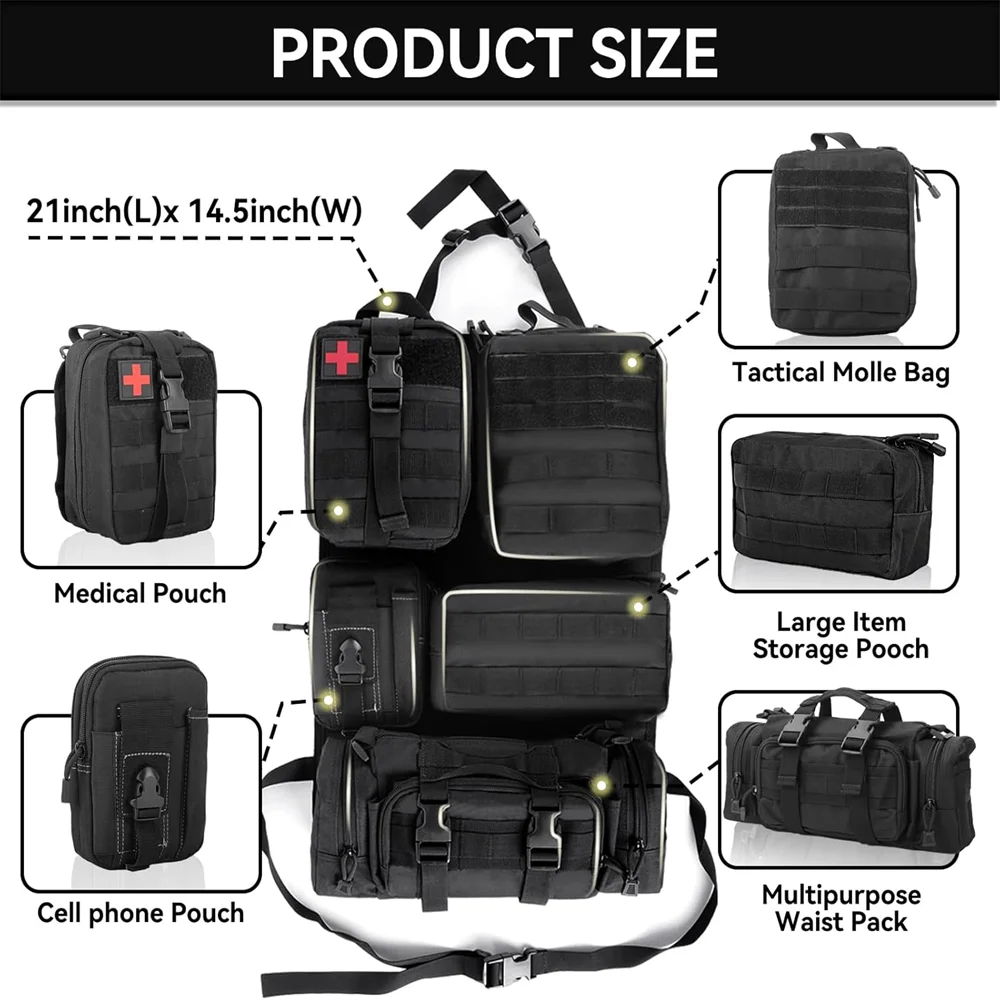Pro Series Modular Car Organizer | Heavy-Duty, Quick-Install Storage Solution for Cars, Trucks & RVs | All-in-One Kit with Adjus