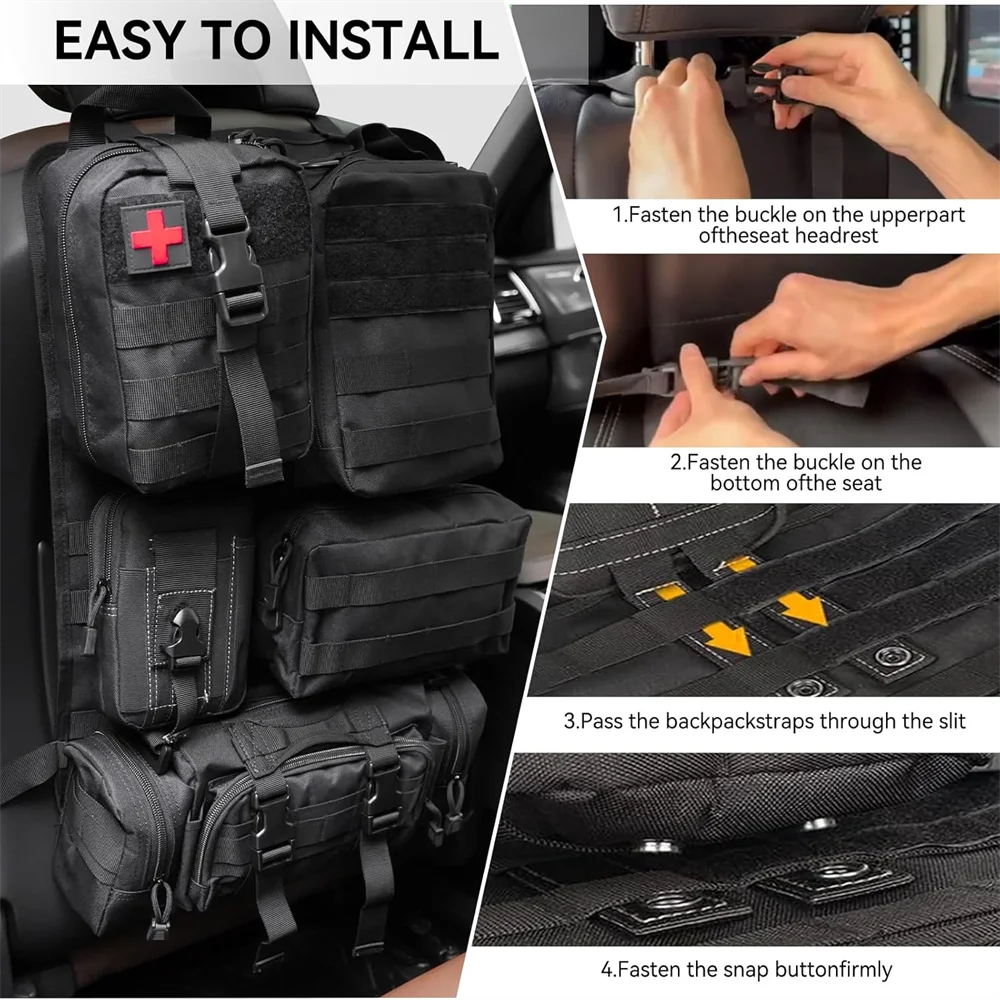 Pro Series Modular Car Organizer | Heavy-Duty, Quick-Install Storage Solution for Cars, Trucks & RVs | All-in-One Kit with Adjus
