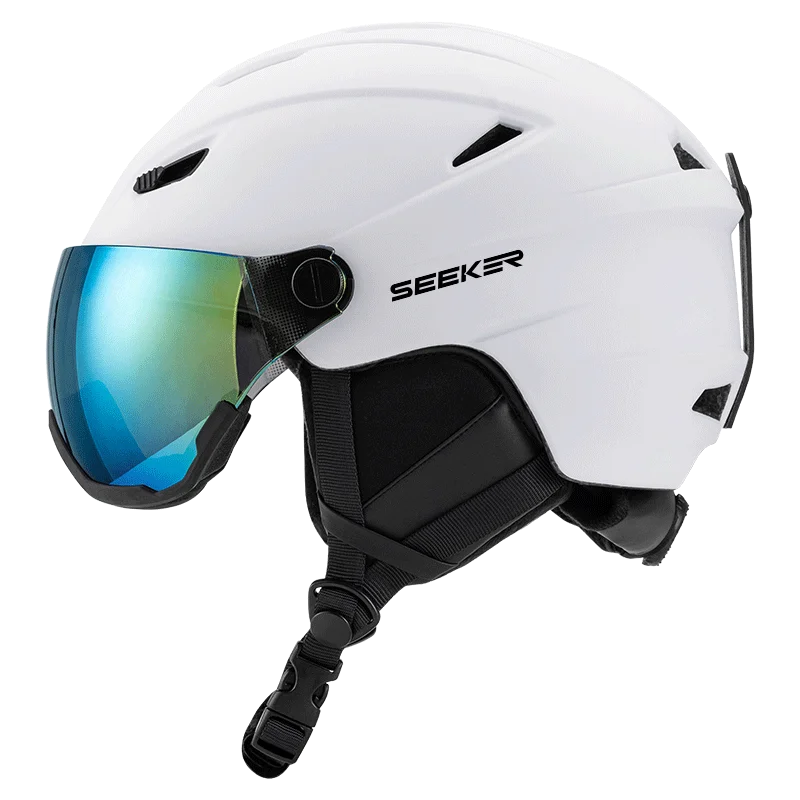 UMUSEEKER Ski Helmet Lens Integrated Anti-Fall And Anti-Impact Adult And Youth Snowboard And Double Board Ski Helmet Snow Helmet