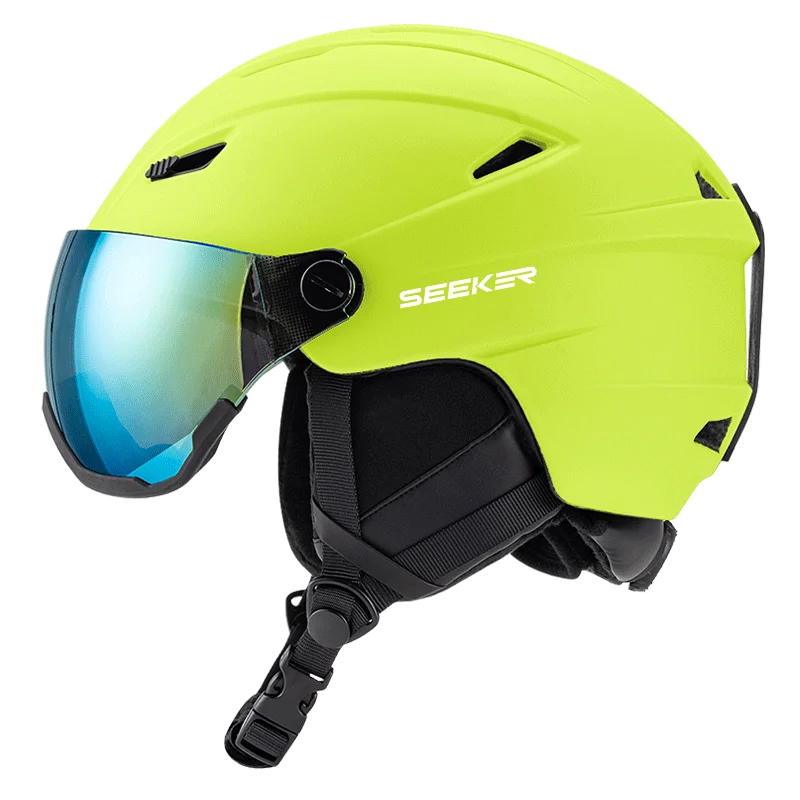 Ski Helmet Lens Integrated Anti-Fall And Anti-Impact   Snowboard And Double Board Ski Helmet Snow Helmet