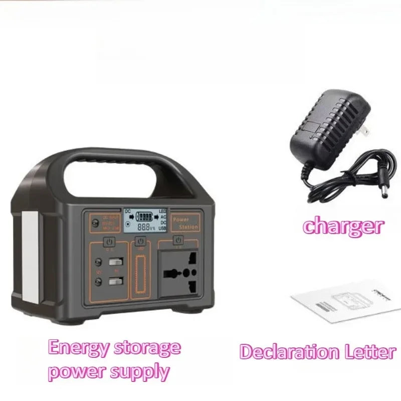 220V 76.8WH Portable Power Station 100W Solar Generator Emergency Power Bank First Aid Home Camping Computer Solar Charging