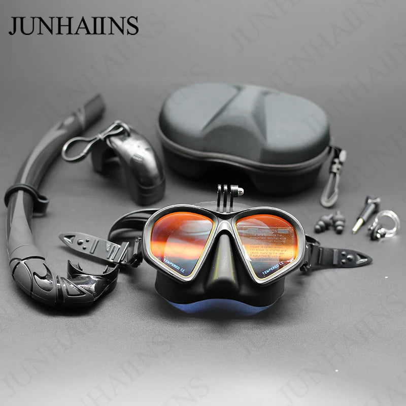 Freedive Mask J-type Diving Mask Snorkel Set