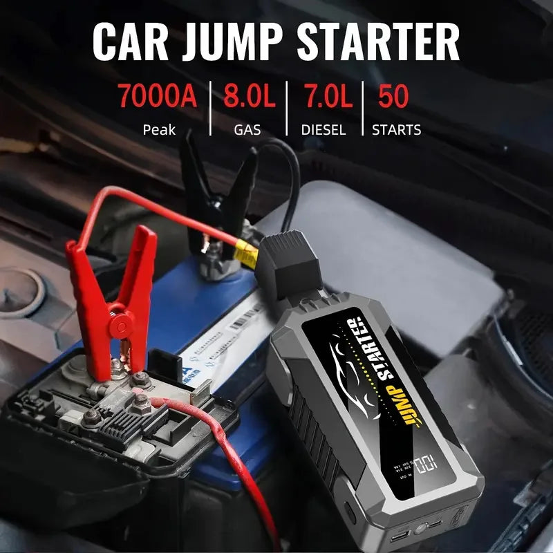 Car Jump Starter 5000A, Jump Starter Battery Pack (Up to 8L Gas & 7L Diesel Engines),20000mAh Battery Jumper Charger, Power Bank