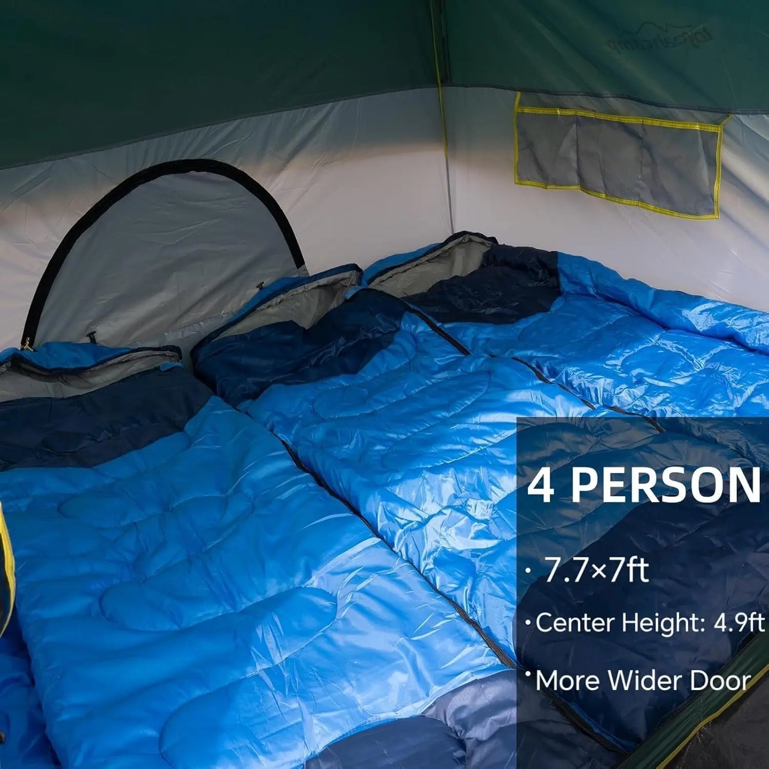 Tents 4 Person Camping Tent, Easy Setup Waterproof Family Tents for Camping, Portable Dome Tent for