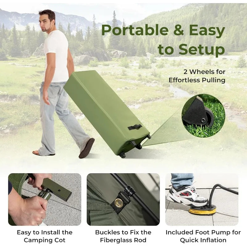 GYMAX Tent Cot