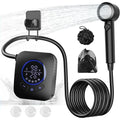 Portable Camping Shower 8000mAh Rechargeable Pump