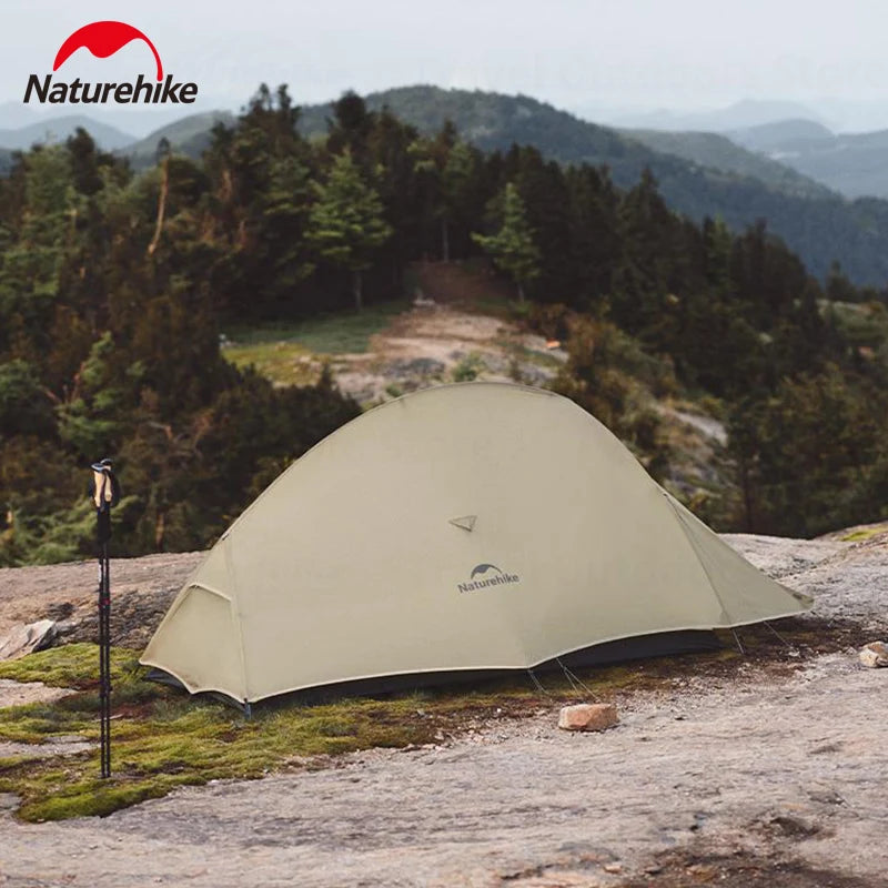 Naturehike Cloud Up Pro Trekking Tent 20D Nylon 1/2 People Tent Ultralight Portable Outdoor Travel Camping Tent With Floor Mat
