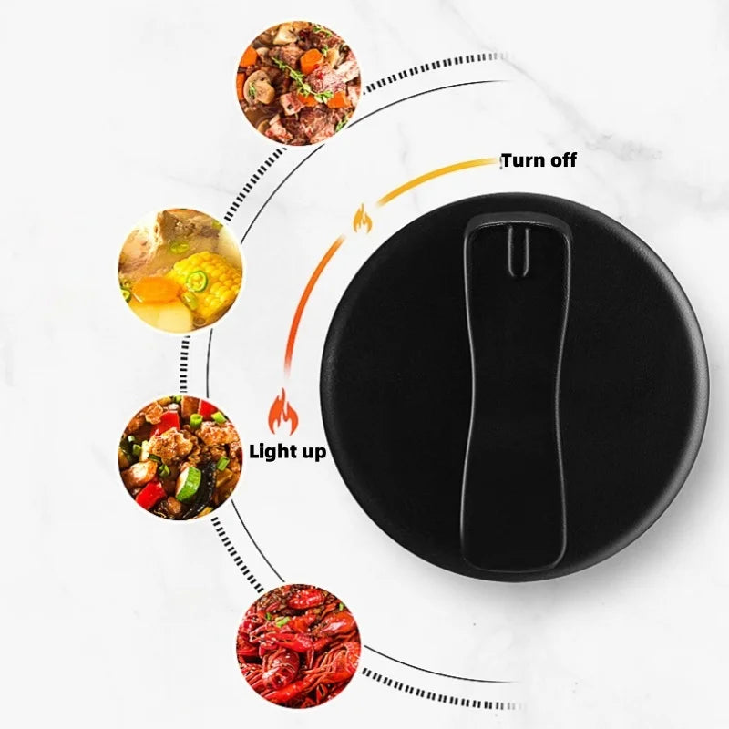 Portable camping barbecue stove, suitable for various activities such as camping and home cooking; lightweight cartridge stove