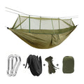 Camping Hammock, Portable Hammocks with Mosquito Net, Hammock Tent, for Outside,  Hiking, Travel Gear Must Haves, Breathable.