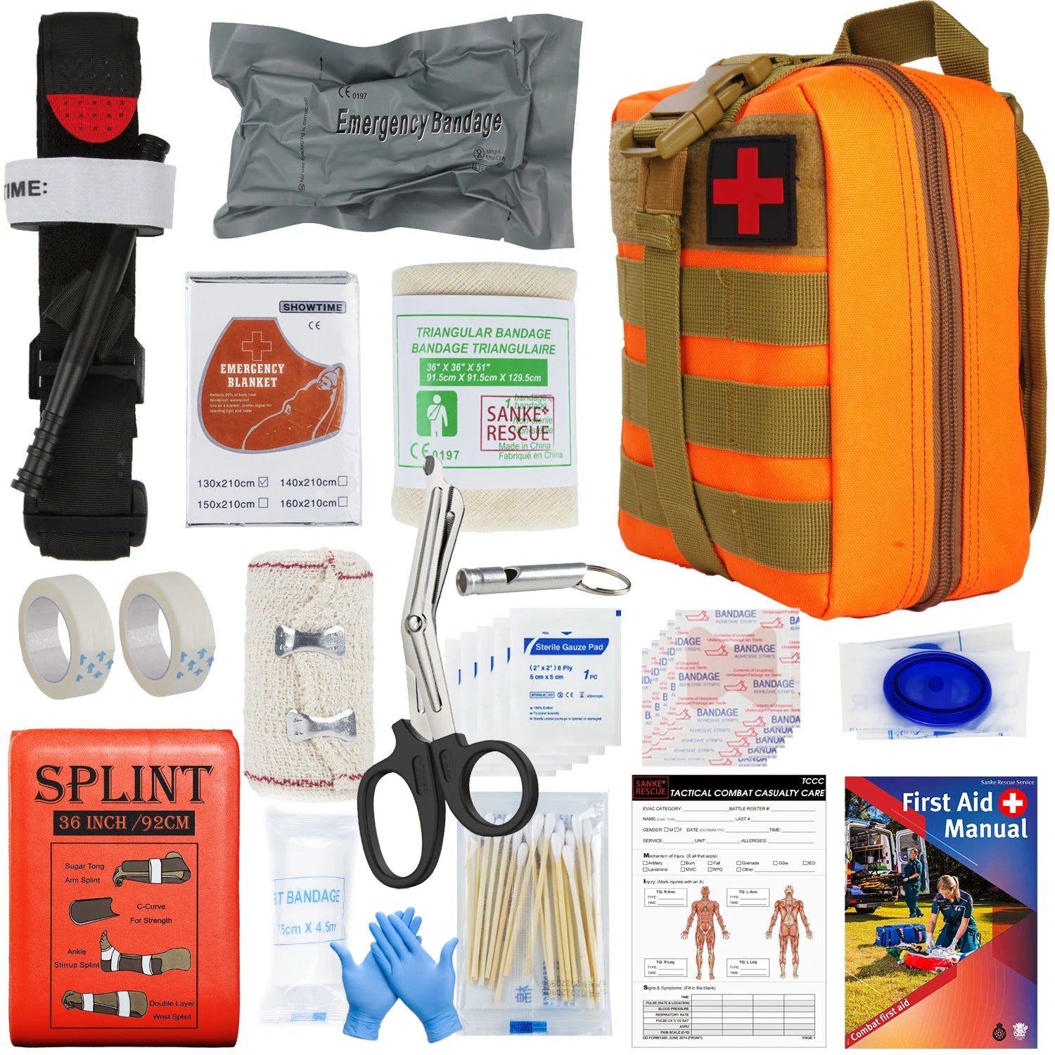 Sanke Rescue EDC Pouch First Aid Kit Tactical Survival