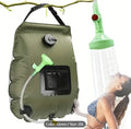 5 Gallon Solar Heated Camping Shower Bag – Portable Bath Bag with Removable Hose & Switchable Shower Head, Perfect for Outdoor