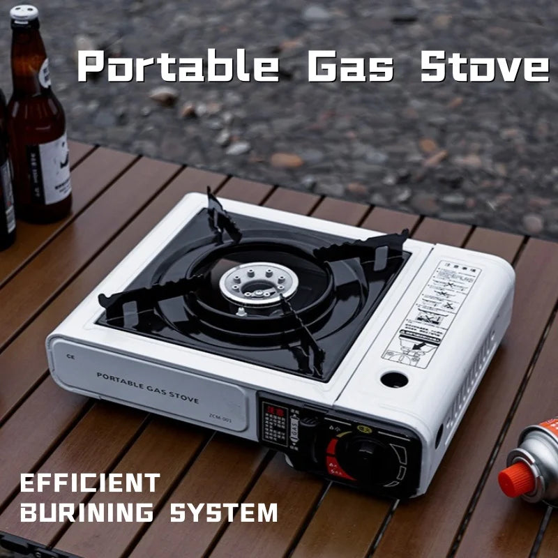 Portable camping barbecue stove, suitable for various activities such as camping and home cooking; lightweight cartridge stove