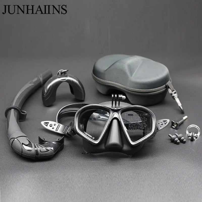 Freedive Mask J-type Diving Mask Snorkel Set