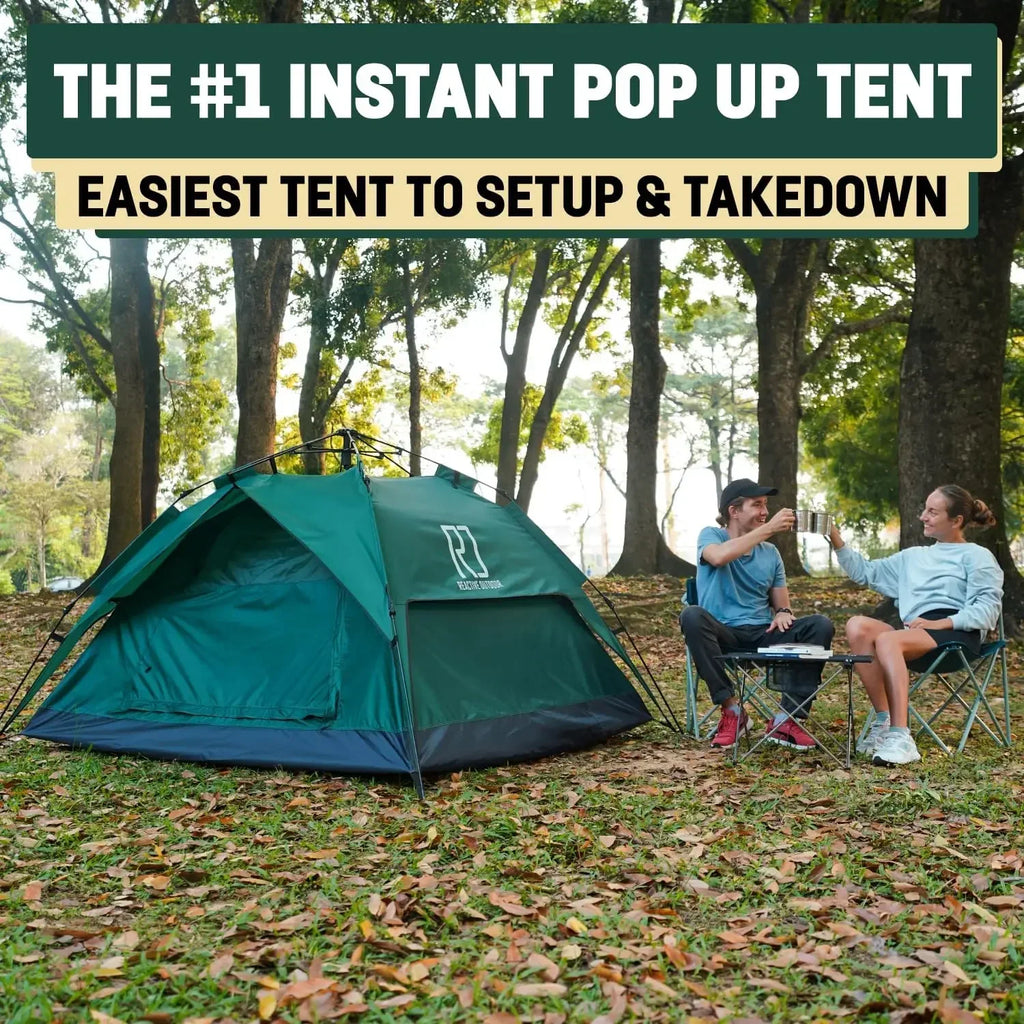 Second Tent - 3 Sec Instant Pop Up  Easy and Quick Setup Camping 1 Person Setup Waterproof Double Layer