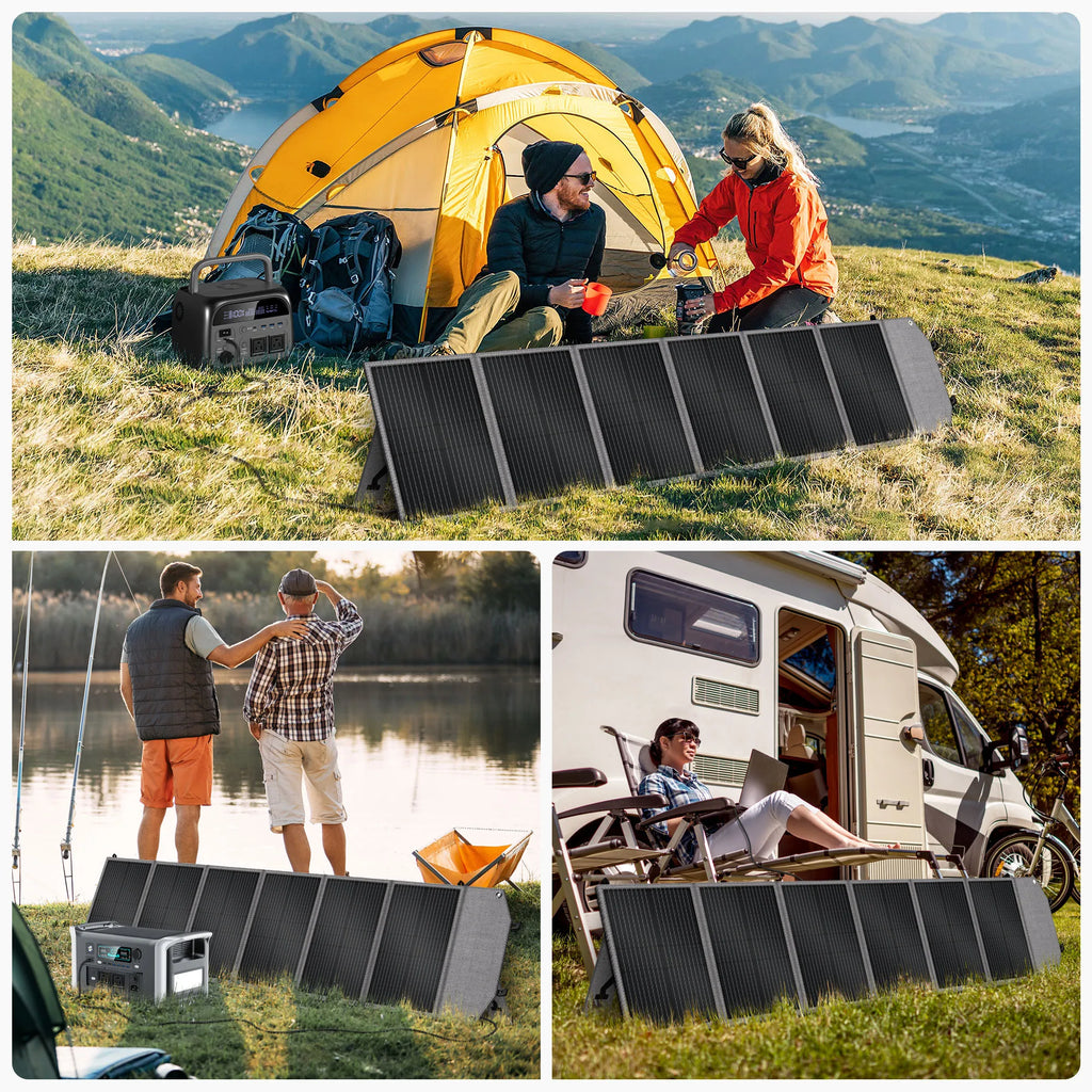 200W Foldable Solar Panels USB TYPE-C Port