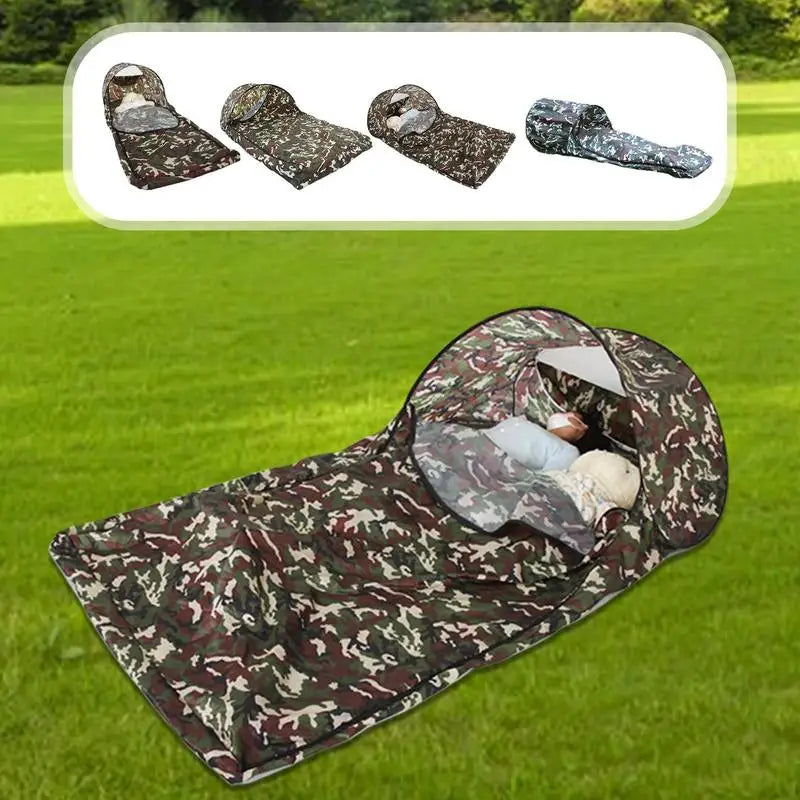 Portable Camping Sleeping Bag Lightweight And Waterproof Backpacking Net Sleeping Bags Cover For Outdoor Traveling Hiking