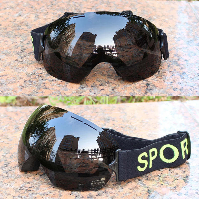LIGHTWEIGHT Professional Ski Goggles Men UV400 Adult Anti-fog Snowboard Skiing Glasses Women Ultra-light Winter Snow Eyewear