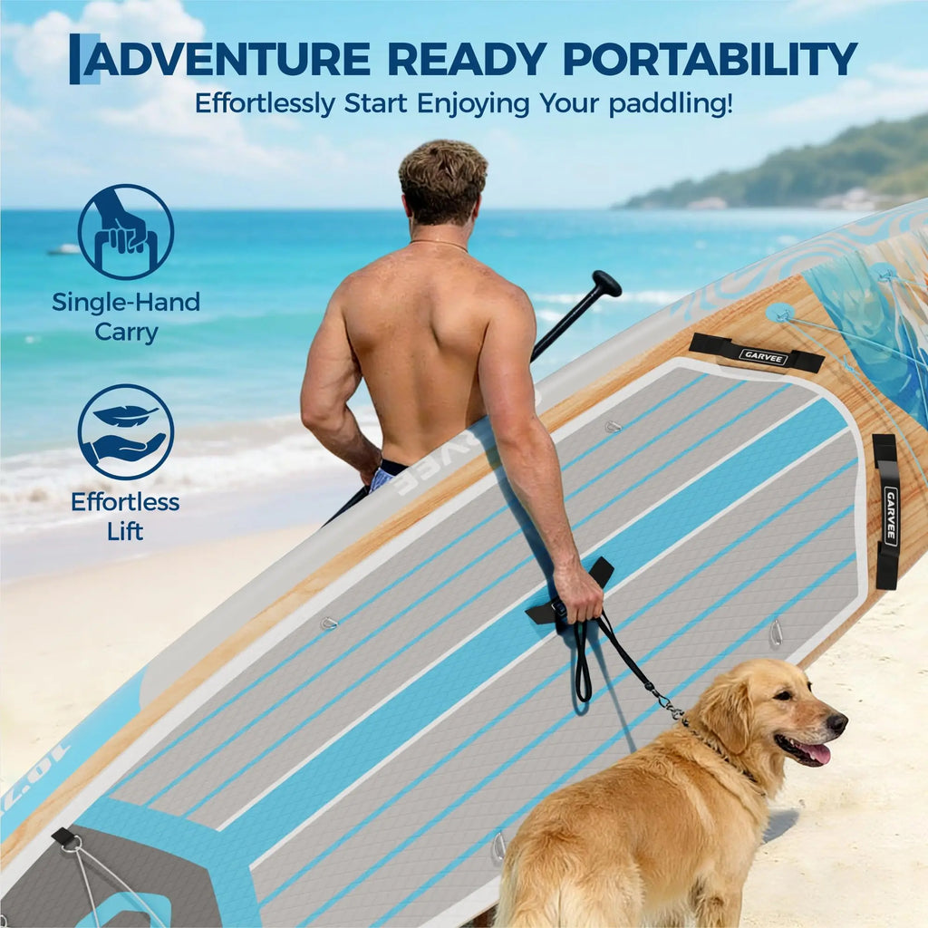 nflatable Paddle Board, Inflatable Stand Up Paddleboards with Premium SUP Accessories, High Weight Capacity, Large Paddle