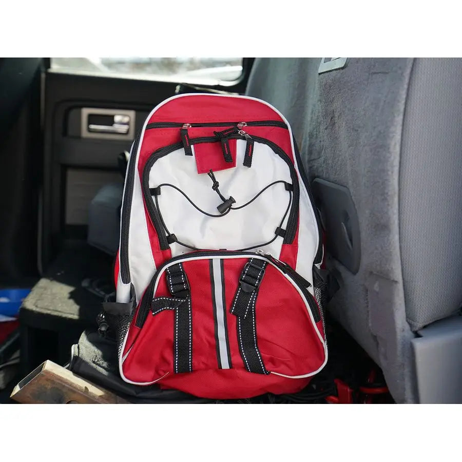 SeventyTwo Pro Series Red Deluxe 72 Hour Emergency Backpack Survival Kit for 1 Person Survival Kit for Emergencies Includes Wate