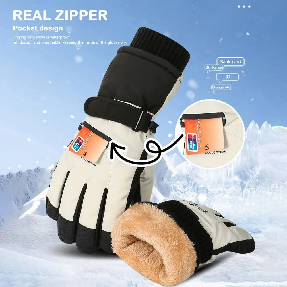 Windproof Skiing Gloves for Sports Cycling, Motocycle,Full Palm Gloves, Touch-screen
