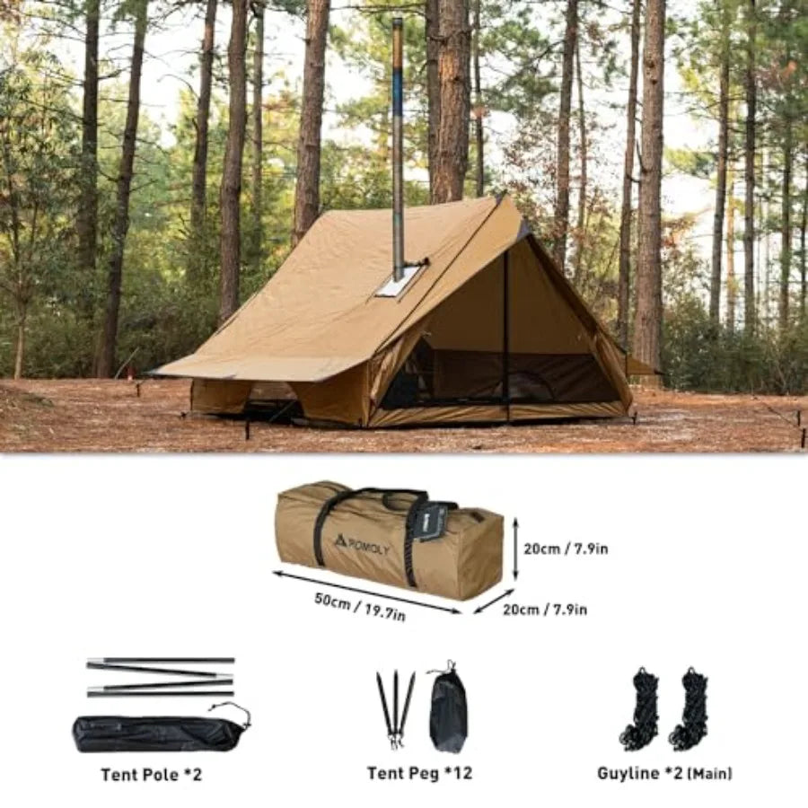 Tent Chalet Portable Wall Tent with Stove Jack