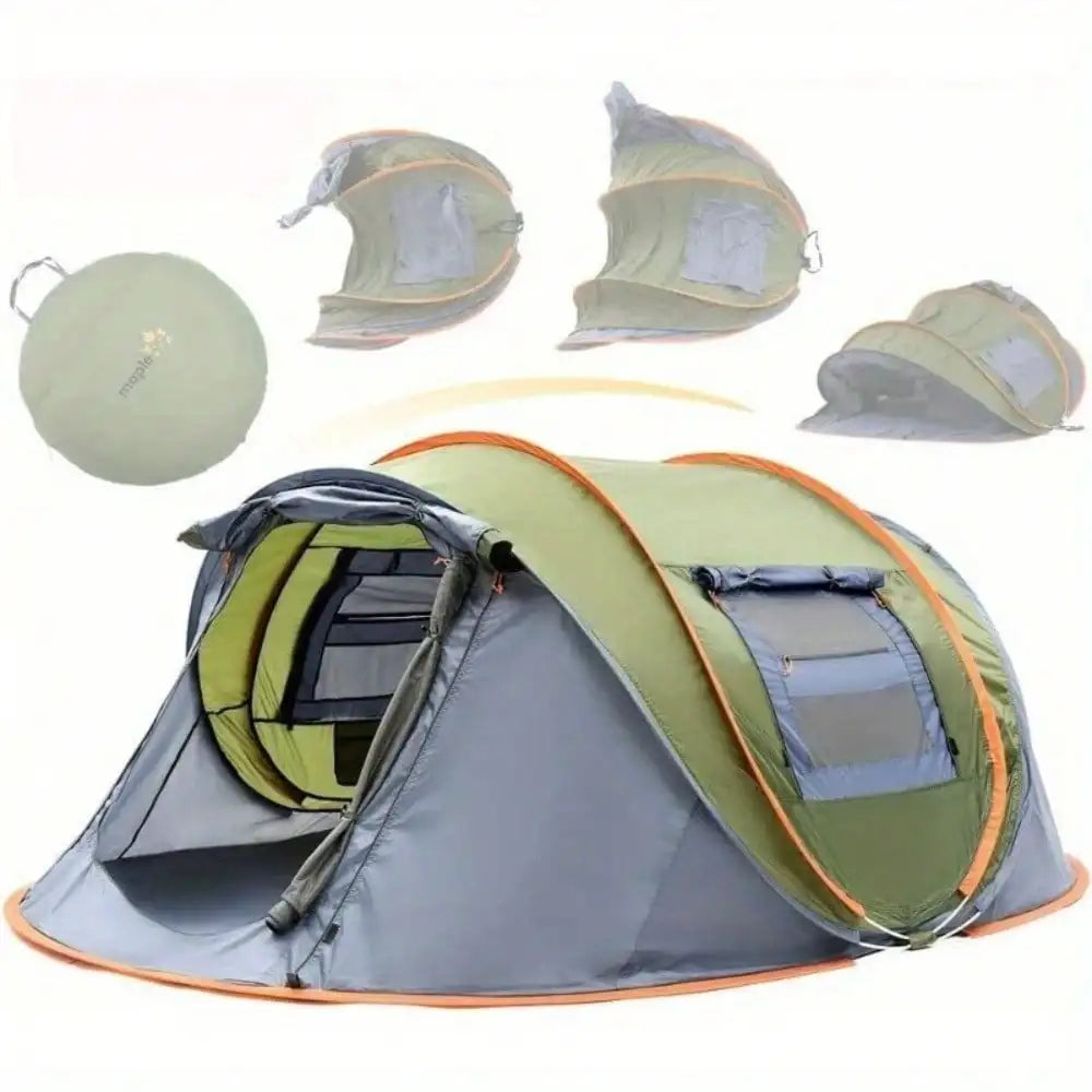 4-Person Easy Pop Up Tent with 2 Doors f