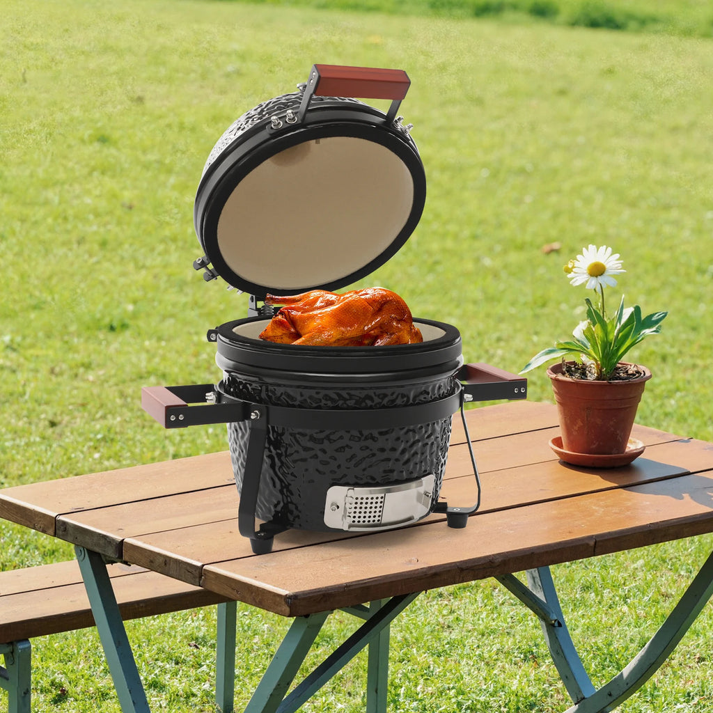 13inch Ceramic Barbecue Grill Ceramic BBQ Charcoal Grill