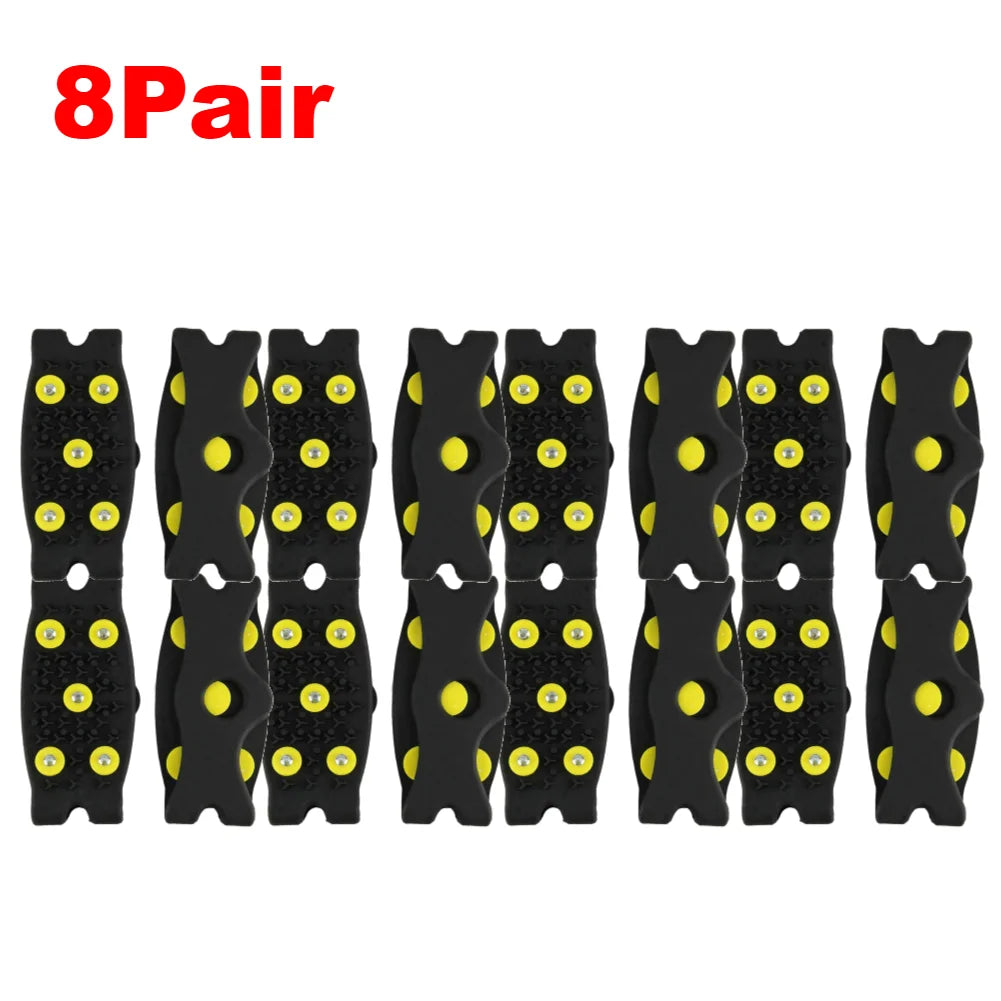 1-10Pair 5-Stud Anti Slip Crampons