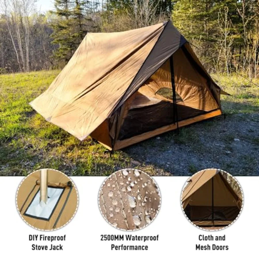 Tent Chalet Portable Wall Tent with Stove Jack