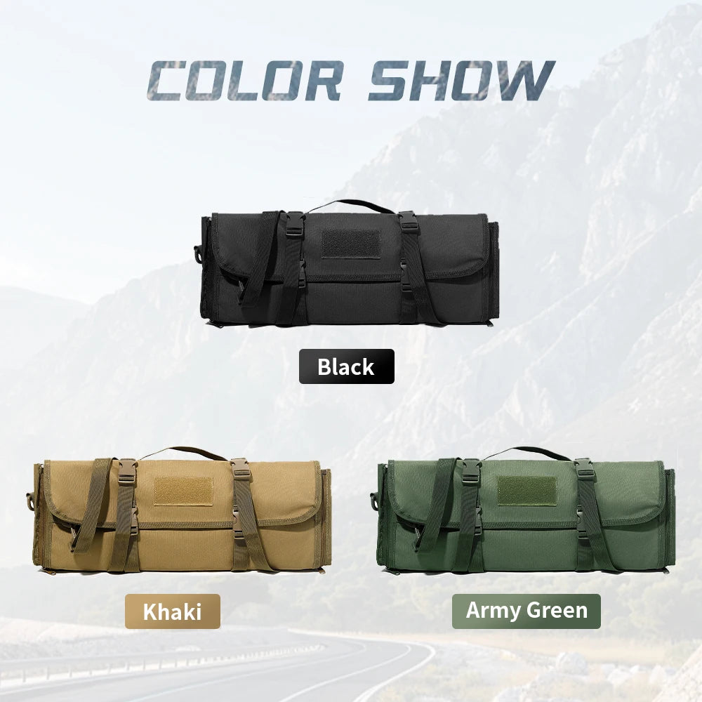 Tactical MOLLE Seat Back Organizer Convertible to Handbag, 3-Way Carry Heavy Duty Multi-Pocket for EDC Gear, Universal for Car