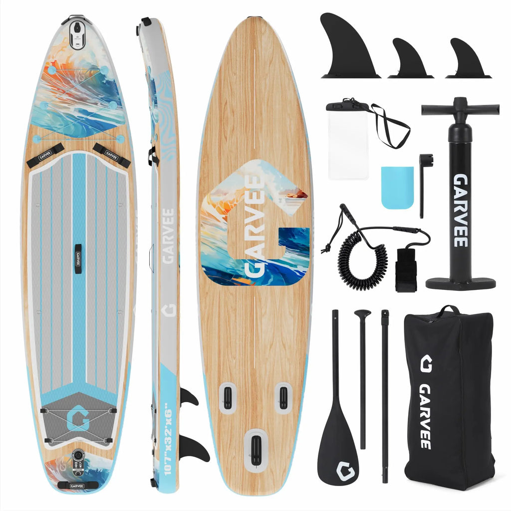nflatable Paddle Board, Inflatable Stand Up Paddleboards with Premium SUP Accessories, High Weight Capacity, Large Paddle
