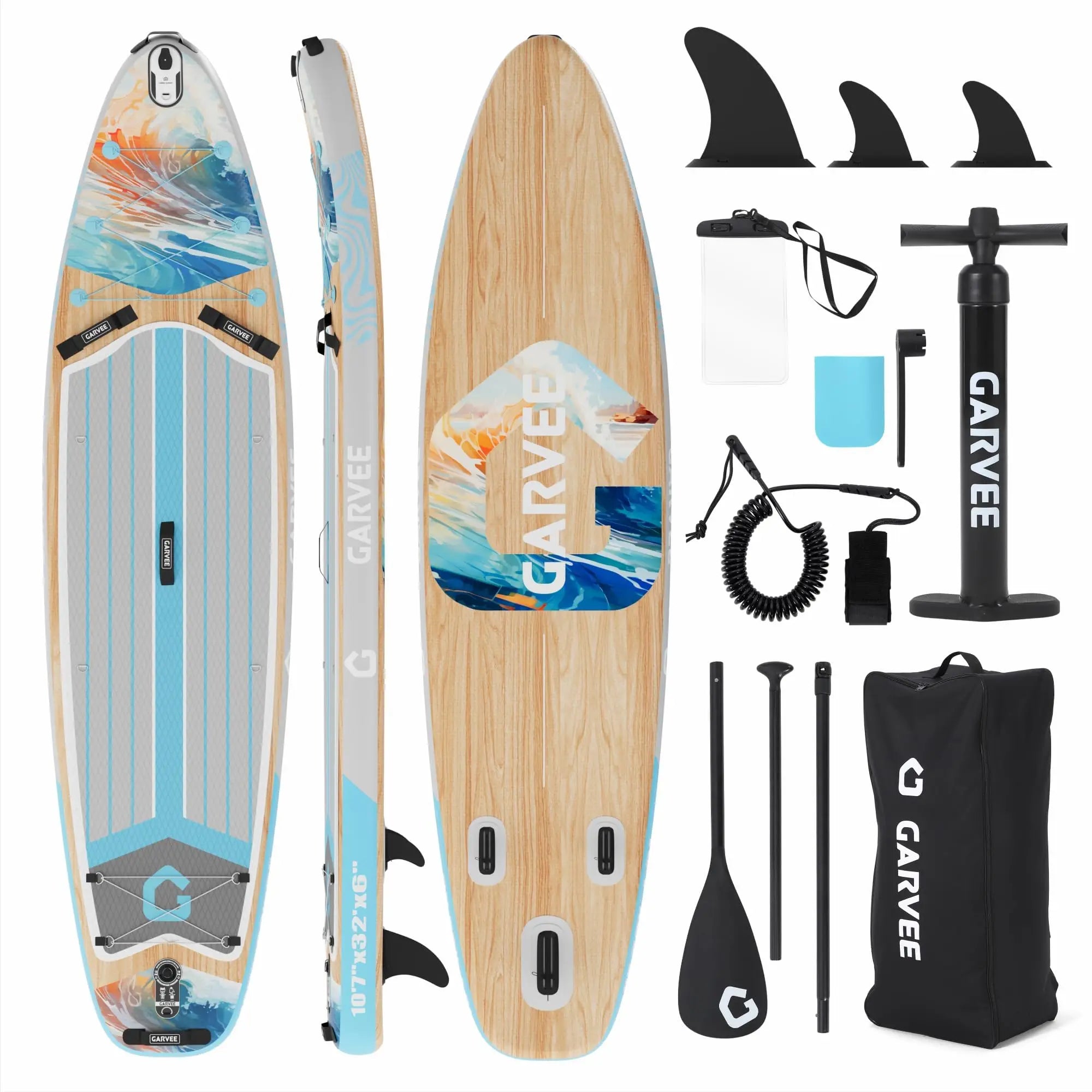 nflatable Paddle Board, Inflatable Stand Up Paddleboards with Premium SUP Accessories, High Weight Capacity, Large Paddle