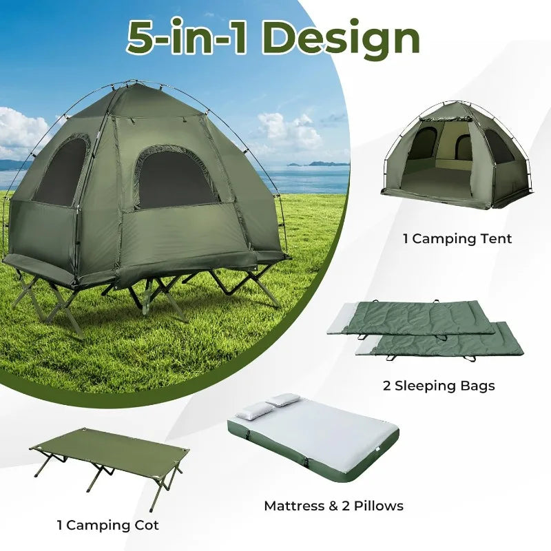 GYMAX Tent Cot