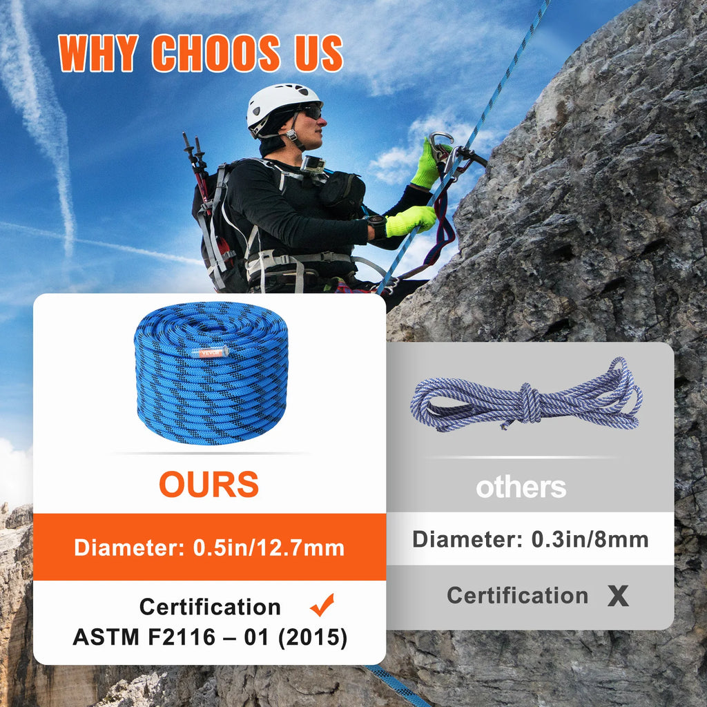 Climbing Rope 125/150/200ft