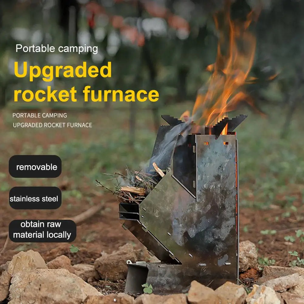 BBQ Rocket Stove Stainless Steel