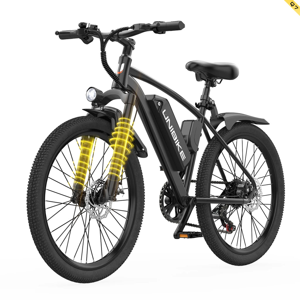 Aairsk Q7 Adult E-bike 26 Inch Fat Tire E-Mountain bike Off-road Electric bicycle 400W Motor 36V 10Ah Battery Electric Bike