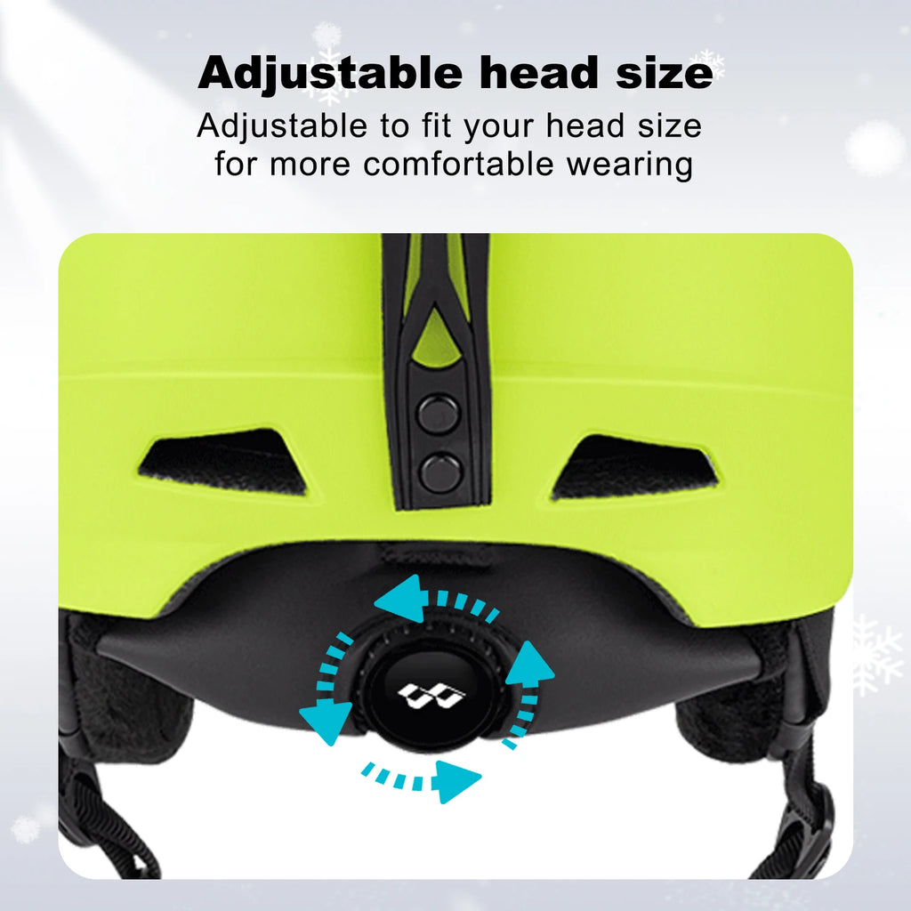 Helmet and Mirror Integrated Ski Helmet