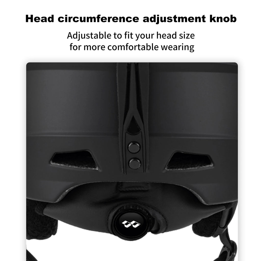 UMUSEEKER Ski Helmet Lens Integrated Anti-Fall And Anti-Impact Adult And Youth Snowboard And Double Board Ski Helmet Snow Helmet