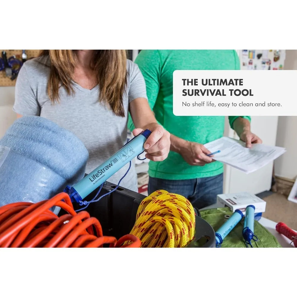 Personal Water Filter for Hiking, Camping, Travel, and Emergency Preparedness