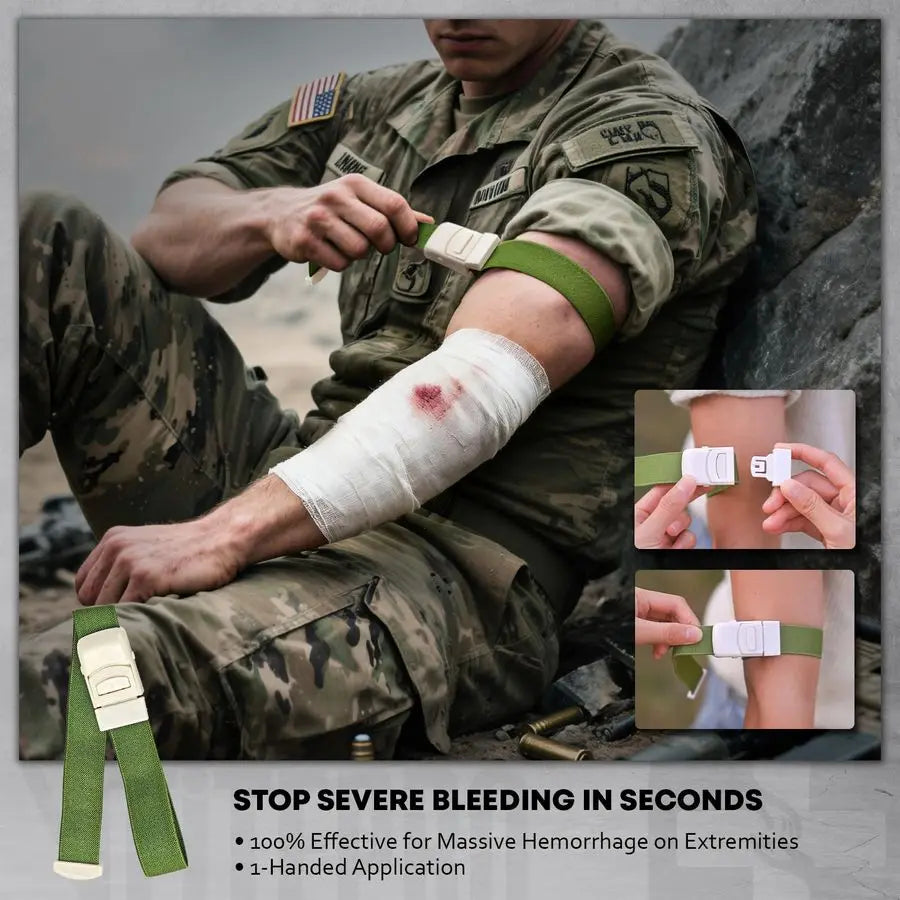 IFAK Trauma Kit, First Aid Kits Refill Supplies with Tourniquet, Emergency Trauma Bandage, NonVented Chest Seal, Emergency Medic