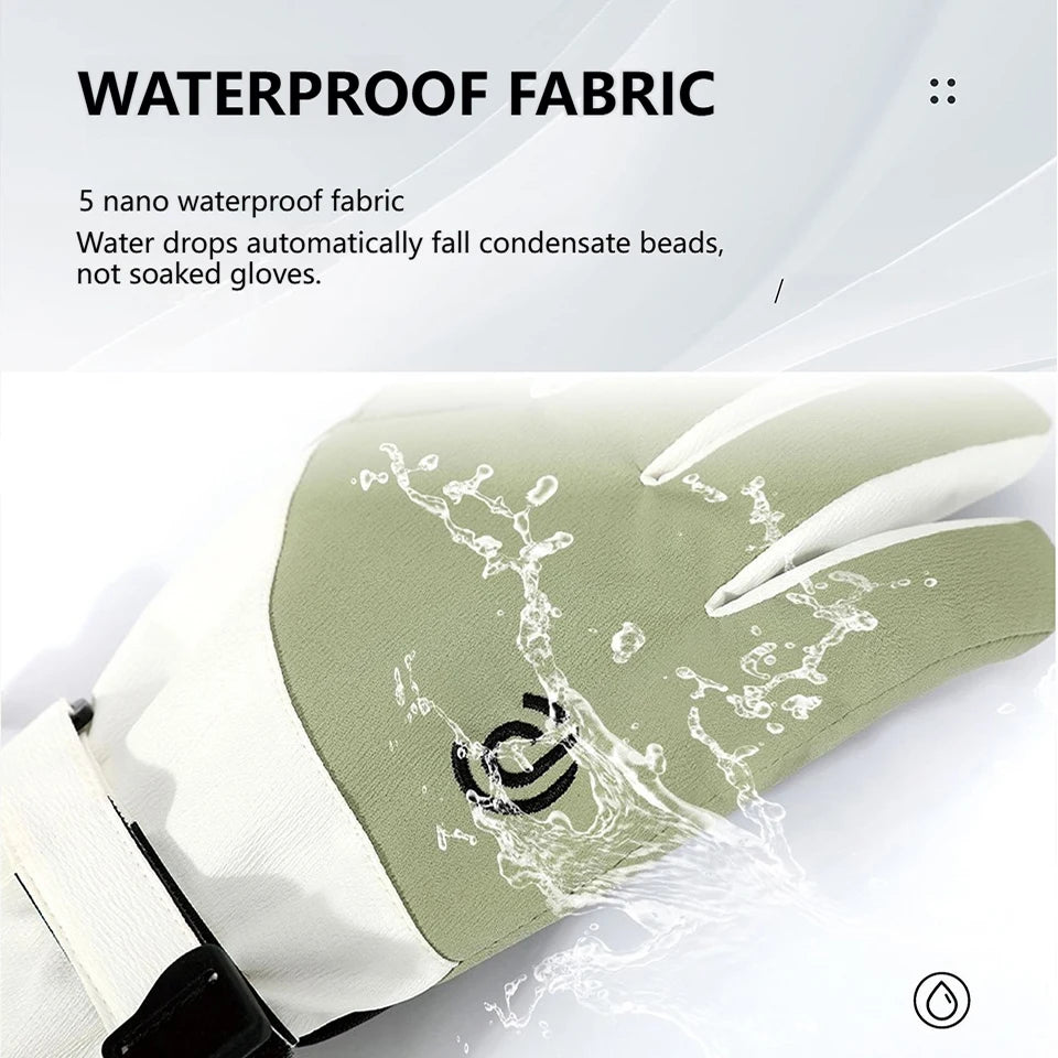 Winter Ski Gloves Snowboarding Gloves Windproof, Waterproof  Touch-Screen Skiing Gloves