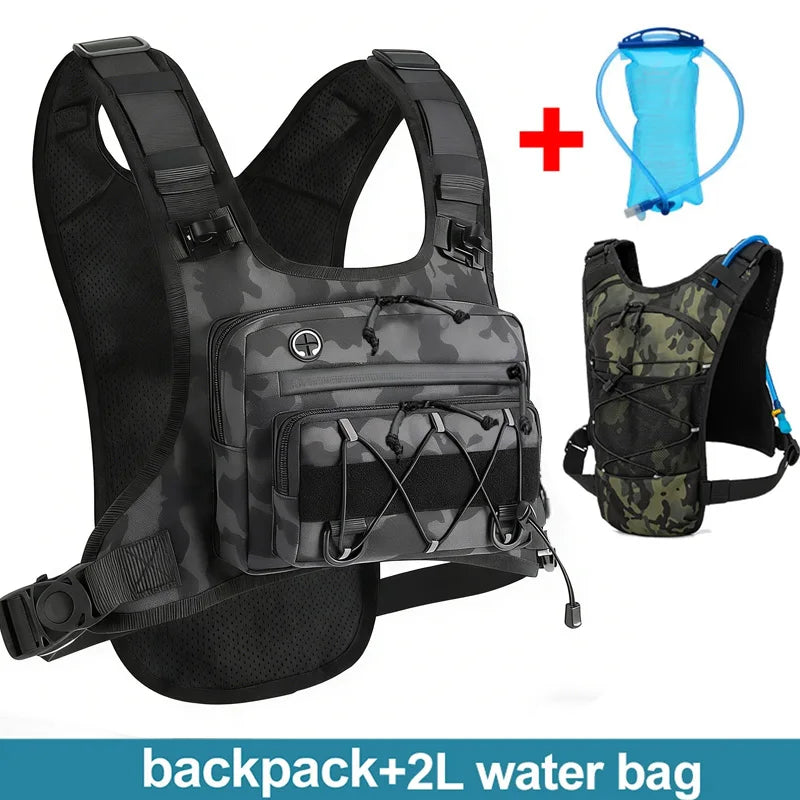 Running Chest Pack Hydration Vest For Cycling Hiking