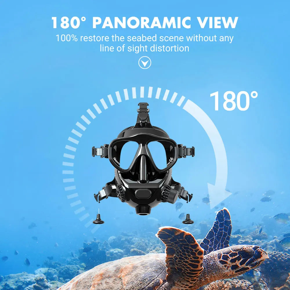 Full Face Dive Mask Support Diving & Snorkeling,