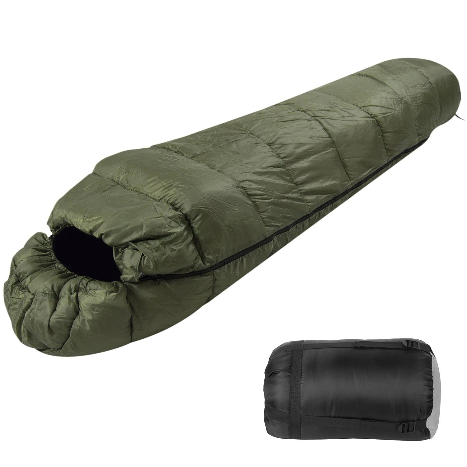 1Pc Mummy Sleeping Bag Camping Sleeping Bags For Adults Outdoor Soft Thick Water-Resistant Moisture-proof Sleep Bag Suitable