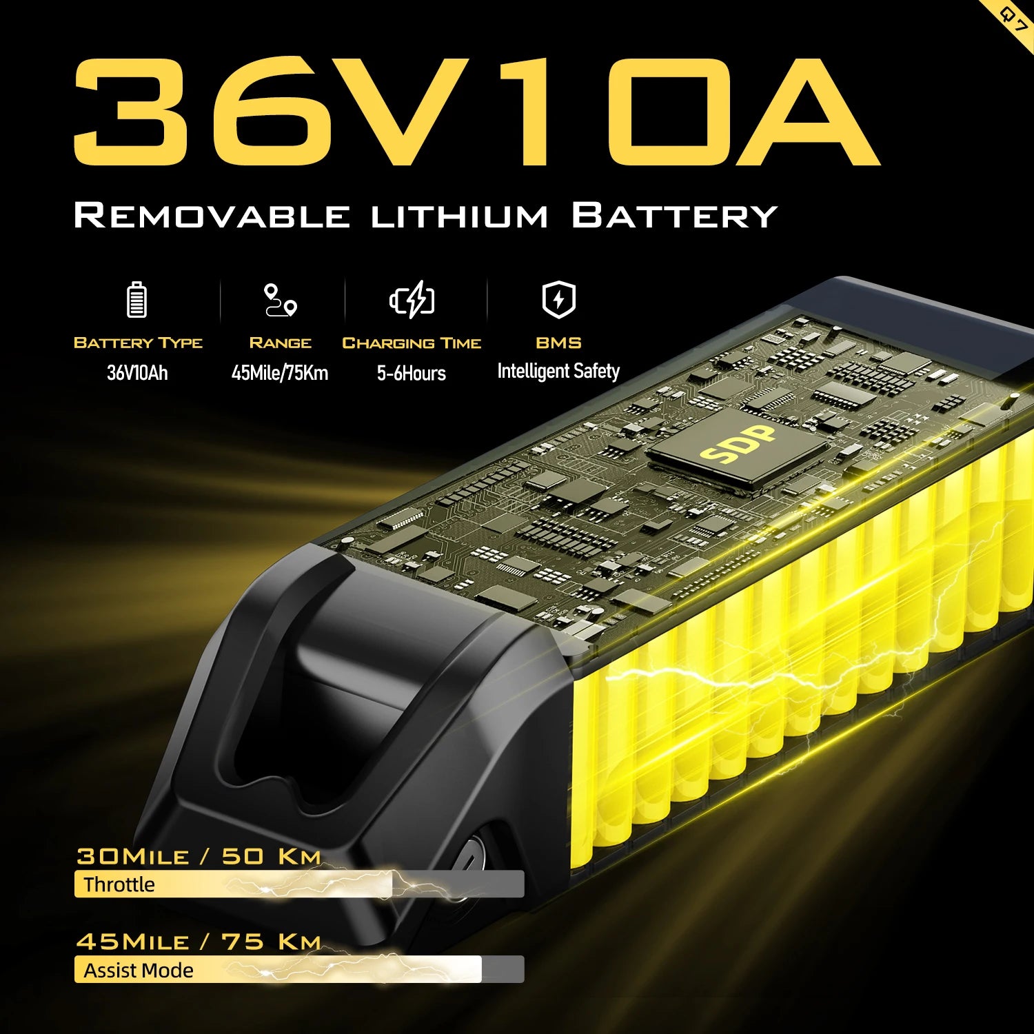 Aairsk Q7 Adult E-bike 26 Inch Fat Tire E-Mountain bike Off-road Electric bicycle 400W Motor 36V 10Ah Battery Electric Bike