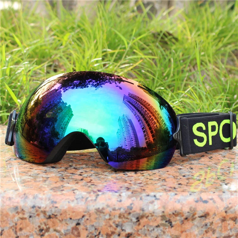 LIGHTWEIGHT Professional Ski Goggles Men UV400 Adult Anti-fog Snowboard Skiing Glasses Women Ultra-light Winter Snow Eyewear