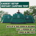 Second Tent - 3 Sec Instant Pop Up  Easy and Quick Setup Camping 1 Person Setup Waterproof Double Layer