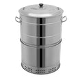 Portable Charcoal Grill, Stainless Barbecue Grill Barrel,
