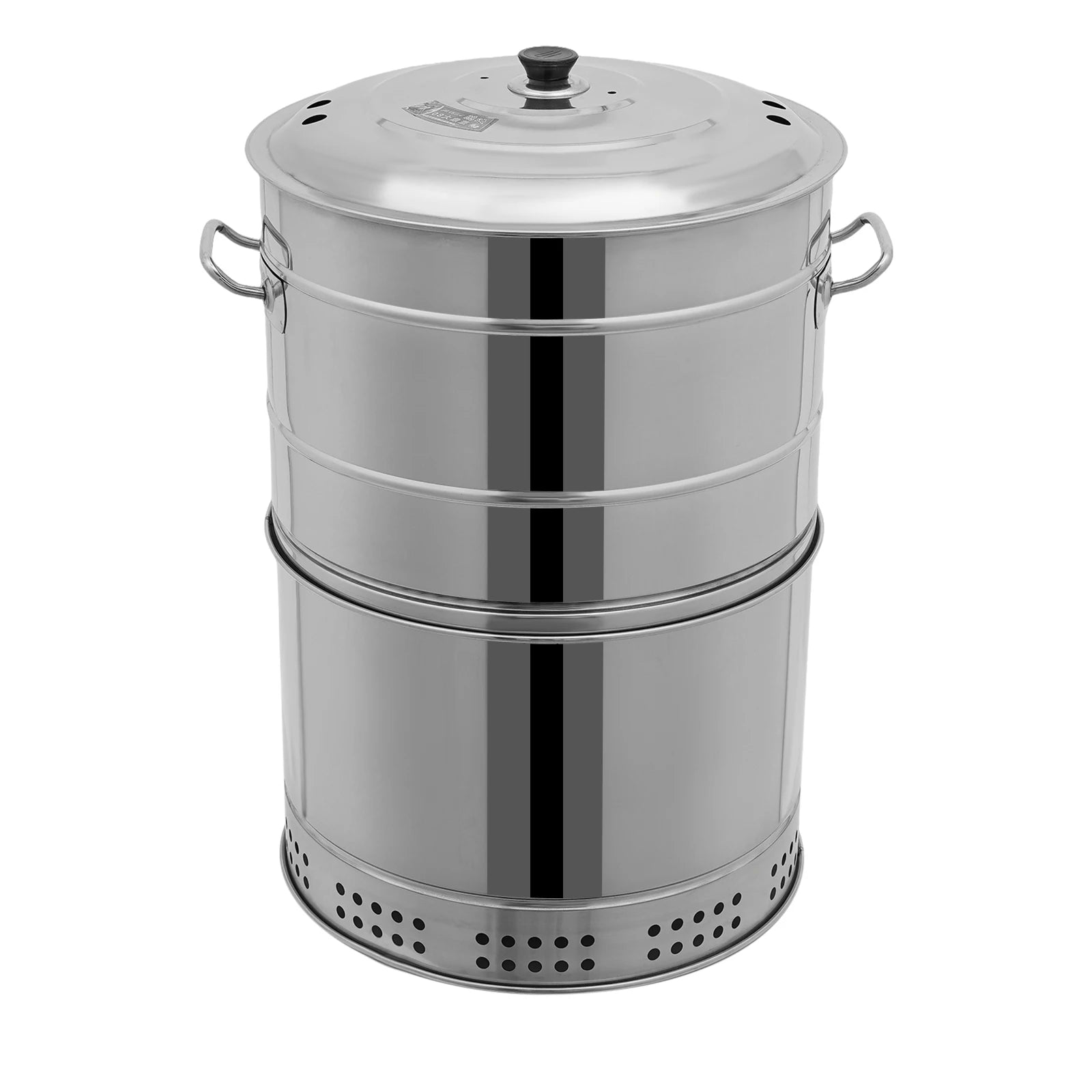 Portable Charcoal Grill, Stainless Barbecue Grill Barrel,
