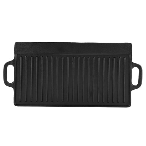2 Rectangular Double Sided Cast Iron Pan 1